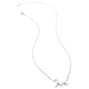 New Stella & Dot Love necklace-Silver- used for display only in original package
